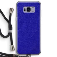 Majorelle Blue: Samsung Galaxy S8 Plus Transparant Hoesje met koord