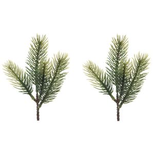 3x Groene kersttakken / dennentakjes 23 cm kerstversiering