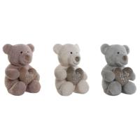 Knuffel Home ESPRIT Blauw Wit Roze 25 x 30 x 37 cm (3 Stuks)