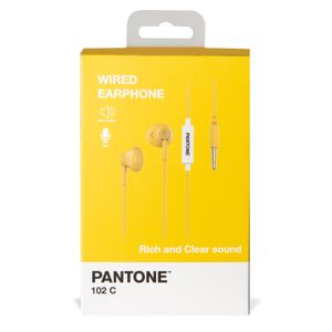 Celly PT-WDE001Y hoofdtelefoon/headset Hoofdtelefoons Bedraad In-ear Oproepen/muziek Geel