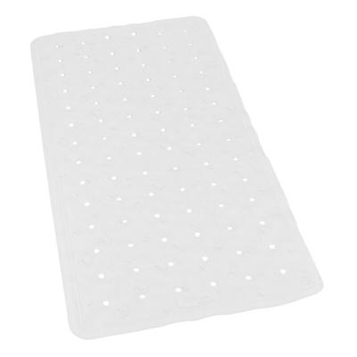 Gerimport Badmat - anti slip - wit - 36 x 76 cm - badkamer mat