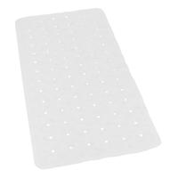 Gerimport Badmat - anti slip - wit - 36 x 76 cm - badkamer mat