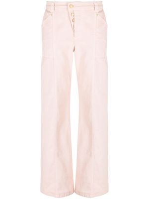 TOM FORD pantalon en coton à coupe droite - Rose