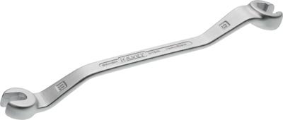 HAZET Dubbele ringsleutel · open 612N-11X13 · Buiten-zeskant-profiel · SW 11 x 13 mm