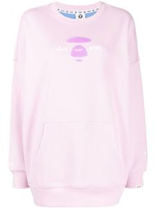 AAPE BY *A BATHING APE® sweat à logo imprimé - Violet