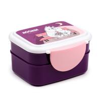 Moomin Paars Clip Bento Box Lunchtrommel met bestek
