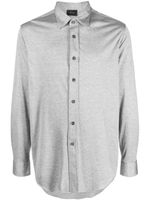 Brioni chemise en effet mélangé - Gris - thumbnail