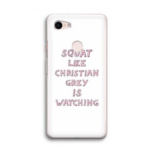 Christian Grey: Google Pixel 3 Transparant Hoesje
