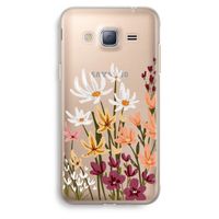 Painted wildflowers: Samsung Galaxy J3 (2016) Transparant Hoesje