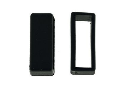 Horlogeband Passantje/Lusje Rubber Zwart 26mm