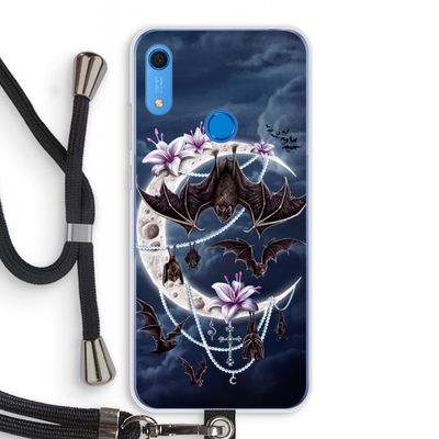 Vleermuizen Maan: Huawei Y6s Transparant Hoesje met koord