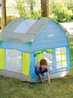 Anti-UV tent Huisje cottage LUDI blauw