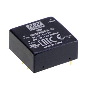 Mean Well SKMW06F-12 DC/DC-converter, print 500 mA 6 W Aantal uitgangen: 1 x Inhoud 1 stuk(s)