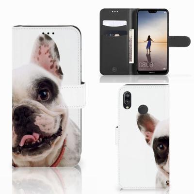 Huawei P20 Lite | Telefoonhoesje | Met pasjeshouder | Franse Bulldog