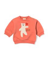 HEMA Newborn sweater beren roze (roze)