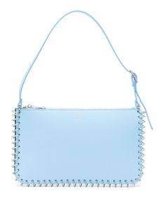 Coperni pochette Spiral en cuir - Bleu