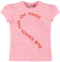O'Chill Meisjes t-shirt - Eef - Roze - thumbnail