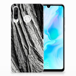 Bumper Hoesje Huawei P30 Lite Boomschors Grijs