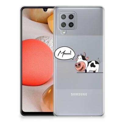 Samsung Galaxy A42 Telefoonhoesje met Naam Cow