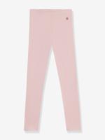 PETIT BATEAU effen katoenen legging voor kinderen rozen