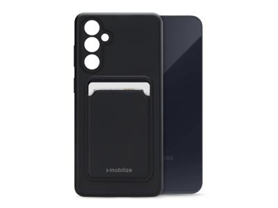 Mobilize Mobilize Rubber Gelly Card Case Samsung Galaxy A55 5G Matt Black