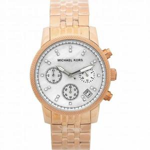 Michael Kors Ritz quartz dameshorloge met witte parelmoer wijzerplaat MK5026