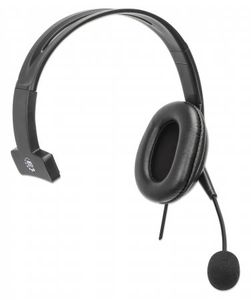 Manhattan 180849 hoofdtelefoon/headset Bedraad Hoofdband Kantoor/callcenter USB Type-A Zwart