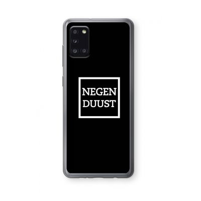 Negenduust black: Samsung Galaxy A31 Transparant Hoesje