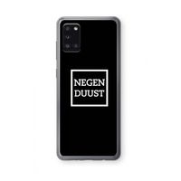 Negenduust black: Samsung Galaxy A31 Transparant Hoesje