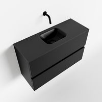 Toiletmeubel Mondiaz Ada | 80 cm | Meubelkleur Urban | Lex wastafel Urban Midden | Zonder kraangat