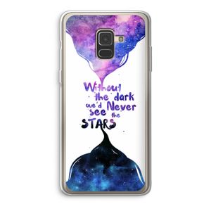 Stars quote: Samsung Galaxy A8 (2018) Transparant Hoesje
