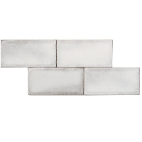 Terre d&apos;Azur Terre-Spatula-Lucido Bianco Lucido 10x20 cm