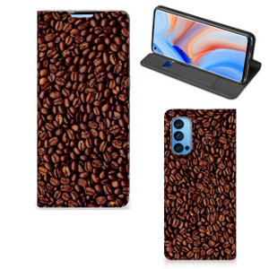 OPPO Reno4 Pro 5G Flip Style Cover Koffiebonen