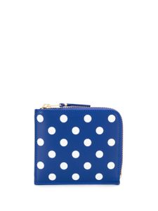 Comme Des Garçons Wallet portefeuille à pois - Bleu