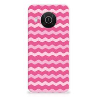 Nokia X10 | X20 TPU bumper Waves Pink - thumbnail