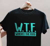 Waar is het eten grappige zin t-shirt Waar is het eten grappige zin t-shirt