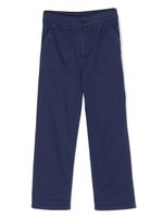 POLO RALPH LAUREN KIDS pantalon en velours côtelé à coupe droite - Bleu - thumbnail