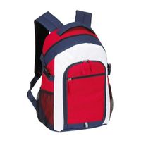 Rugzak/rugtas rood/wit/blauw 44 cm Rugzak/rugtas rood/wit/blauw 44 cm