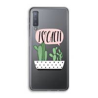 I love cacti: Samsung Galaxy A7 (2018) Transparant Hoesje