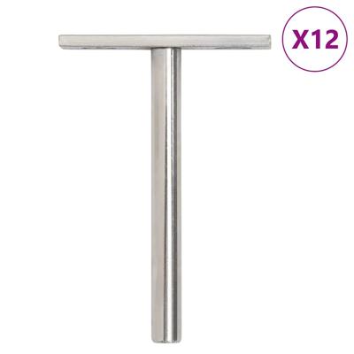 Zwevende plankdragers 12st onzichtbaar 10x100 mm koolstofstaal