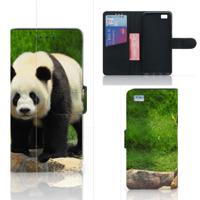 Huawei Ascend P8 Lite | Telefoonhoesje | Met pasjeshouder | Panda