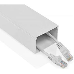 Kabelmanagement | Buis | 1.10 m | 1 Stuks | Maximale kabeldikte: 40 mm | Aluminium | Wit