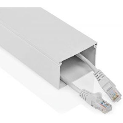 Kabelmanagement | Buis | 1.10 m | 1 Stuks | Maximale kabeldikte: 40 mm | Aluminium | Wit
