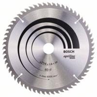 Bosch Accessories Optiline 2608640444 Hardmetaal-cirkelzaagblad 254 x 30 x 2.8 mm Aantal tanden: 60 1 stuk(s)