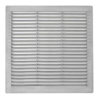 Ventilatierooster EDM 87707 Grijs 25 x 25 x 0,7 cm Muggennet