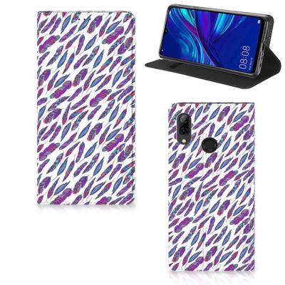 Huawei P Smart (2019) | Hoesje met Magneet | Feathers Color Huawei P Smart (2019) | Hoesje met Magneet | Feathers Color