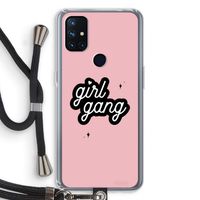 Girl Gang: OnePlus Nord N10 5G Transparant Hoesje met koord