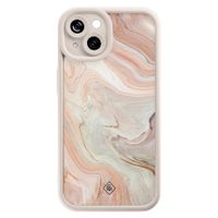 iPhone 15 siliconen case - Marmer waves