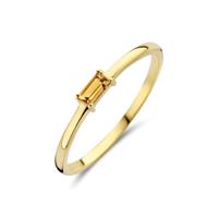 14k Geelgouden Ring met Citrien - Geboortesteen November 2,5mm