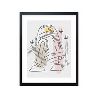 Ingelijste Print Star Wars R2-D2 40x50cm - thumbnail